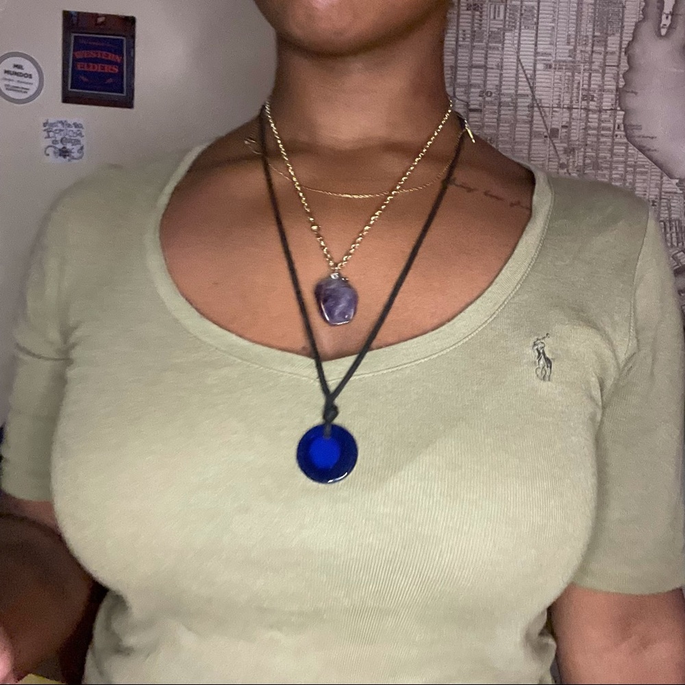 Green Ralph Lauren V. neck